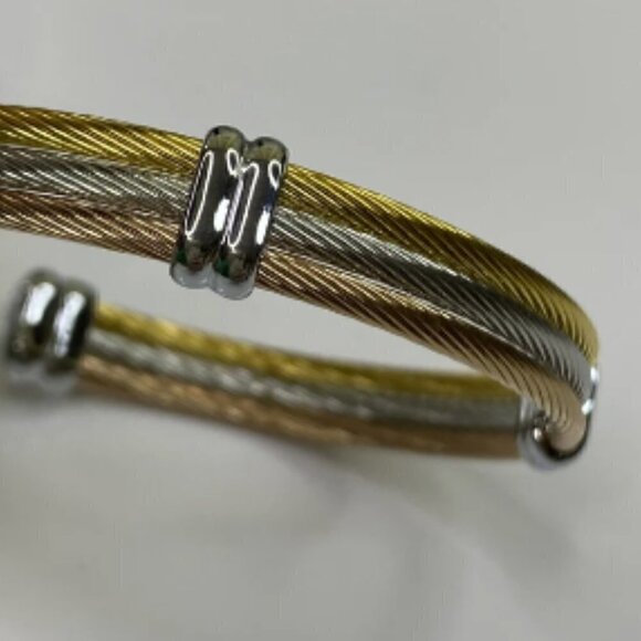 Stainless Steel Bangle Bracelet - Picture 6 of 7